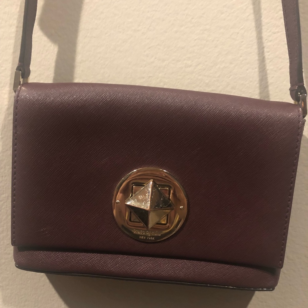 Kate Spade dark purple cross body